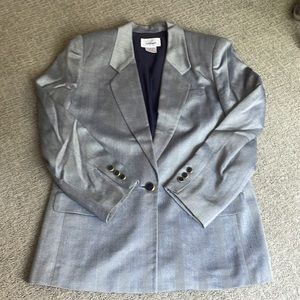 Worthington suit jacket. Light grey/blue colored in size 8